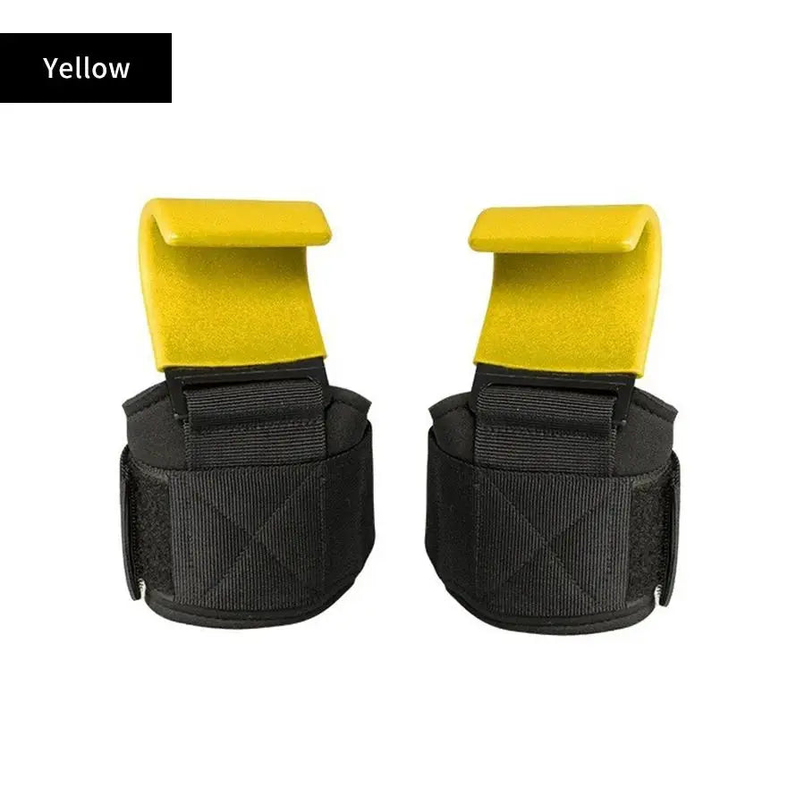 Pull-Up Wrist Guard Hook Metal with Neoprene Padded Power Weight Lifting Dumbbell Barbell Fitness Training Safety Accessories