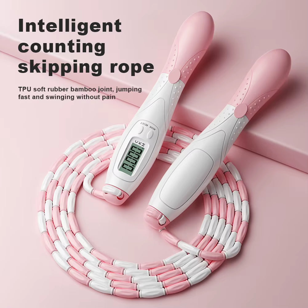 2.8M Counting Jump Rope Adults Adjustable Skipping Rope Jumping Rope with Counter Home Exercise Gym Training Fitness Equipment